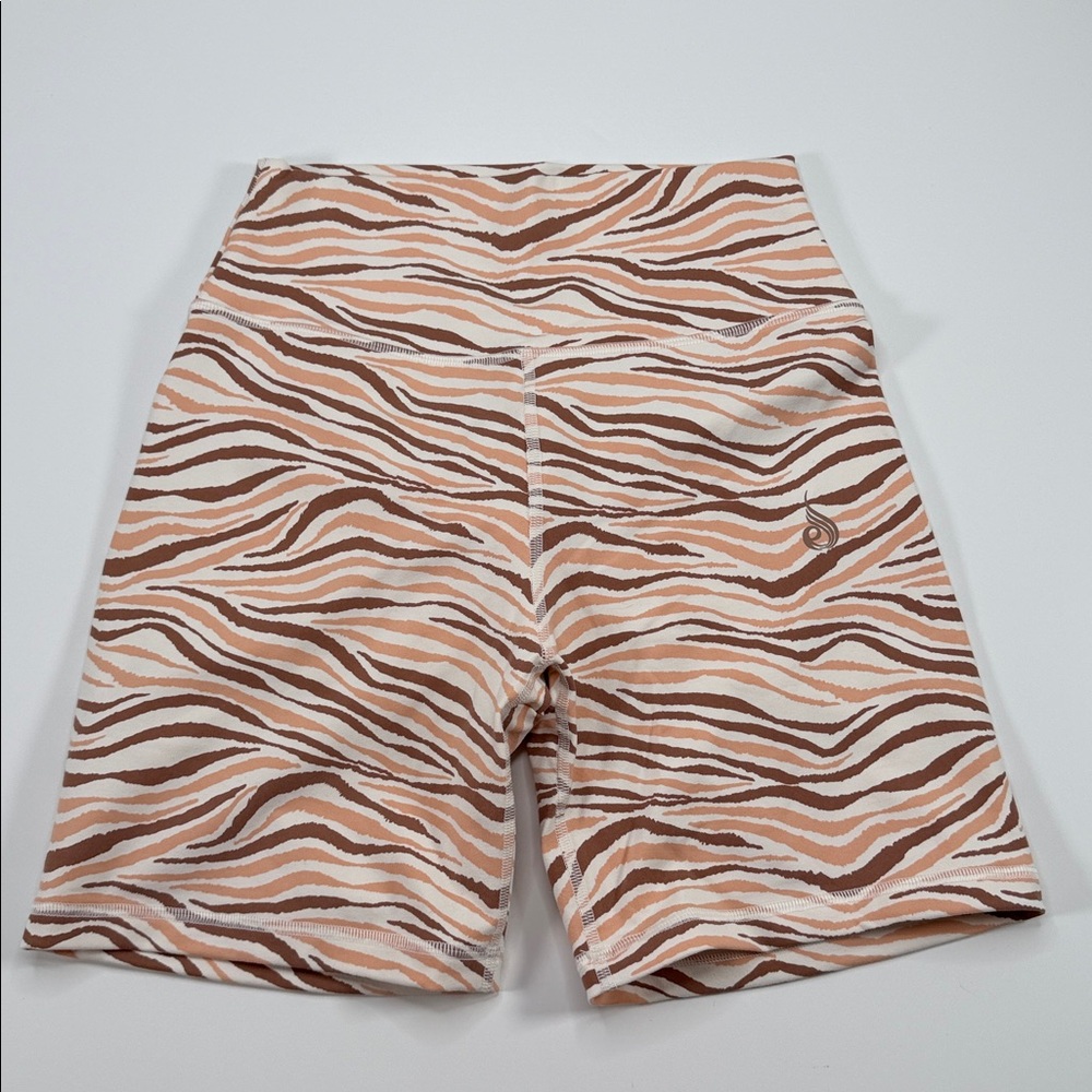 Ryderwear NKD high-waisted shorts- Vanilla Zebra